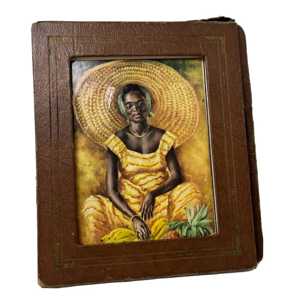 THE FRUITSELLER BY HELENE URSZENYI DE BREZNAY BEAUTIFUL AFRICAN WOMAN PICTURE.